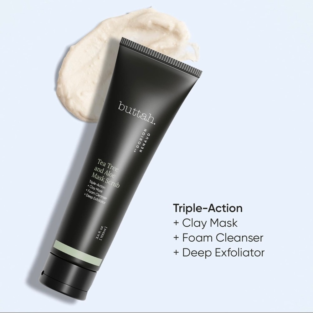 Buttah Skin by Dorion Renaud Tea Tree & Aloe Exfoliating Scrub 3oz